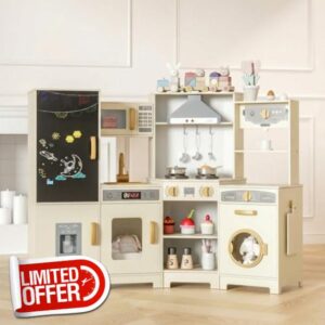 MAMIZO Wooden Corner Play Kitchen