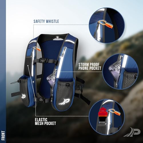 Reflective Running Vest with Storm‑Proof Phone Pocket
