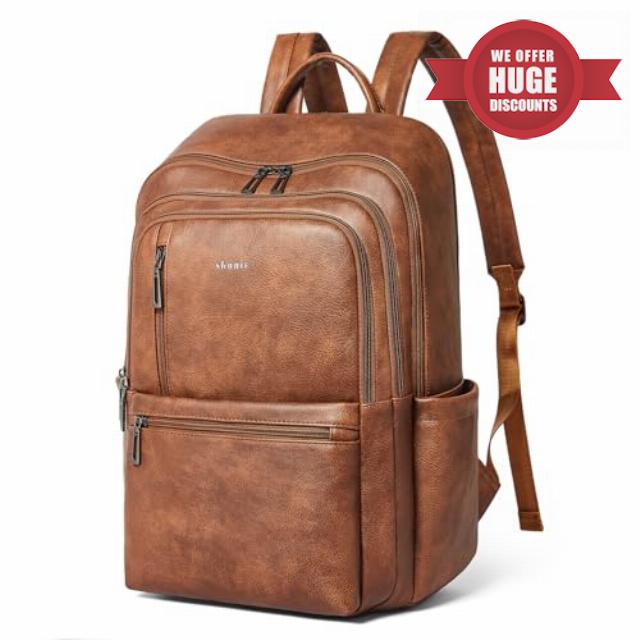 Shrrie Leather 17 inch Backpack for Women