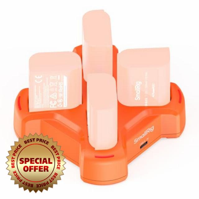 SMALLRIG DMW-BLK22 4-Channel Camera Battery Charger for Panasonic