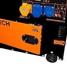 the orange and black gas heater