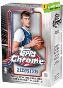 2025-26 Topps Chrome® Basketball - Value Box (4 cards per pack