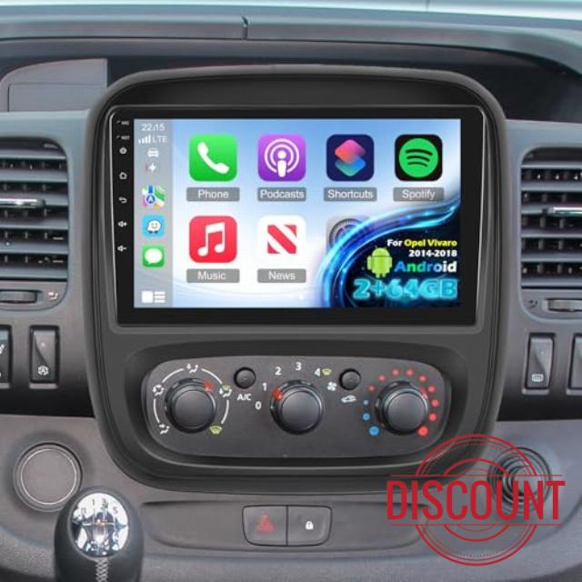 [2G+64G] Stereo for Opel Vivaro Radio 2014-2018
