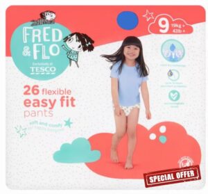 Fred & Flo 26 Easy Fit Nappy Pants Size 9 - (Pack of 6)