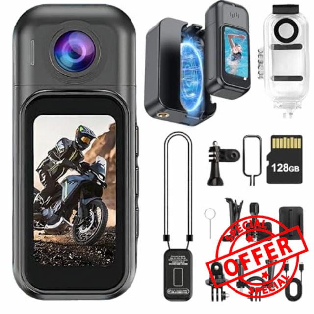 1080P Sports Camera with Touch Screen