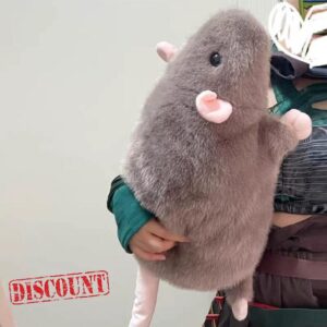 Extra Thicc Fat Rat Plush Toy - Super Soft Chubby Grey Mouse Plushie