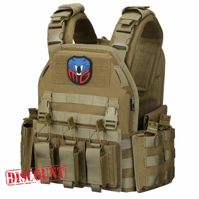 Tactical Vest for Men Molle Security Airsoft Vest Adul