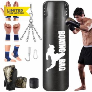 Heavy Punching Bag Hanging Set