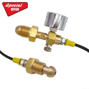 Refill Station Transfer Adapter Hose for BS 341 No 3 UK Argon Cylinder with G 5/8 Inch Right Hand Thread