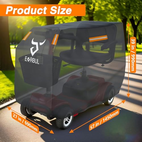 Dustproof with Reflective Strips Air Vents Windproof Buckles 57"L x 27"W x 39" H