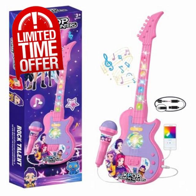 Hunter demons Light Up Guitar with Microphone