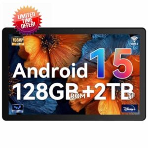 Whitedeer Tablet Android 15 Octa-Core Processor