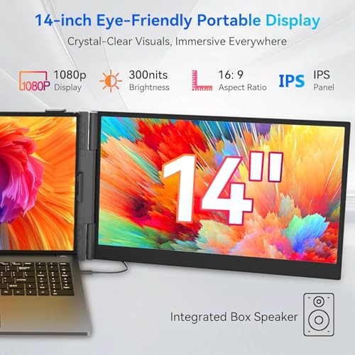 1080P FHD Portable Monitor Eye protection