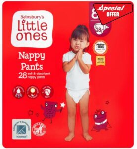 Sainsbury's Little Ones Pants Size 8 x28 - (Pack of 6)