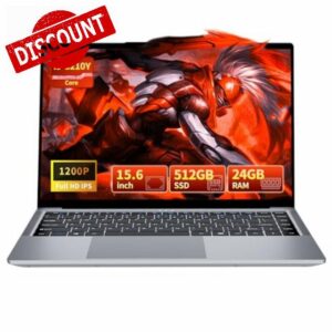 15.6 inch Laptop Core i5-8210Y Processor 24GB RAM 512GB SSD