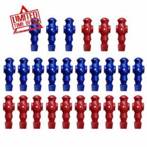 26Pcs Table Foosball Men Replacement Table Football Men Soccer Games Player Figure 107mm Height 16mm Side Hole Table Foosball Playe