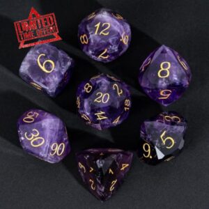 UDIXI 7PCS Stone DND Dice Set