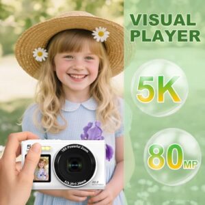 WiFi Dual camera 80MP Cameras for Photography 18X Digital Zoom