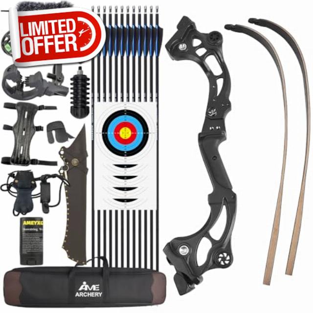 64" Takedown Recurve Bow Set - 30-60Lbs Right Handed