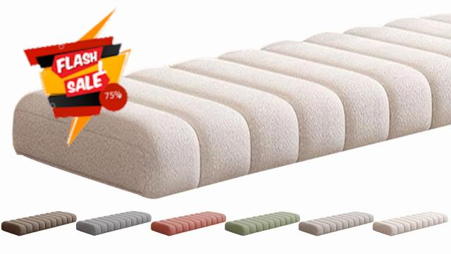 Outdoor/Indoor Bench Cushion - 120/150/80/90/130/180/100 cm 2/3 seater Non-Slip Seat Pad for Bay Windows