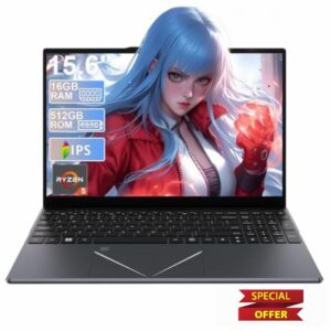DREAMFYRE 15.6 Inch Laptop 16GB DDR4 512GB SSD