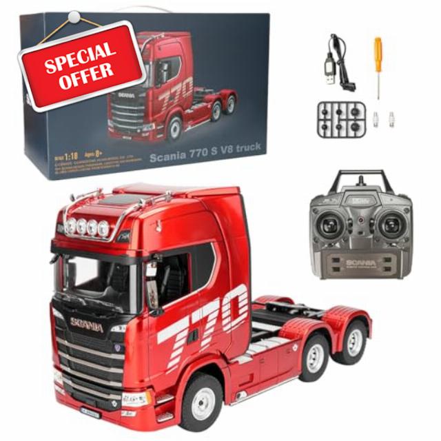 1/18 Scale 770S 6x4 Heavy Duty Tractor Truck Model