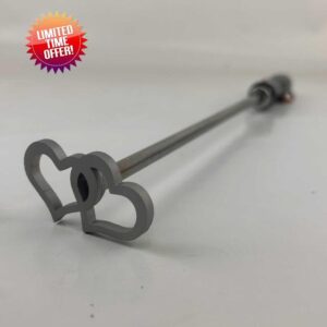 Dual Heart Branding Iron for Wood