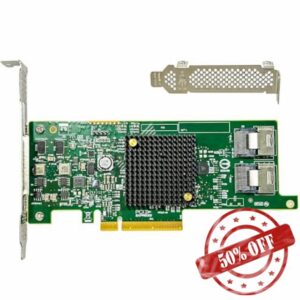 SAS HBA Card Compatible with LSI 9207-8i IT Mode PCIe SATA Expansion Card