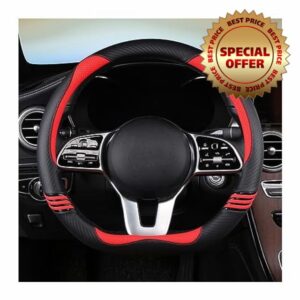 For Mercedes For Benz For AMG For Models For A For C For CLA For E For GLA For GLC For GLE Car Steering Wheel Cover Steering Wheel Proter(R D SHAPE)