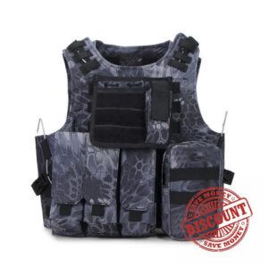MOLLE RRV Assault Combat Vest with pouch/Traning Protective Security Vest for Tactical Hunting Airsoft Outdoo