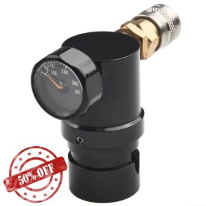 Compact Paintballs Air Regulator With Foster Coupler Remote Hose Kit - Adjustable HPA For GEN2 Regulator 40Psi To 150Psi