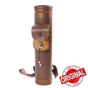 Leather Quiver Shoulder Strap Large Capacity Arrow Holder for Hunting and Outdoor Sports