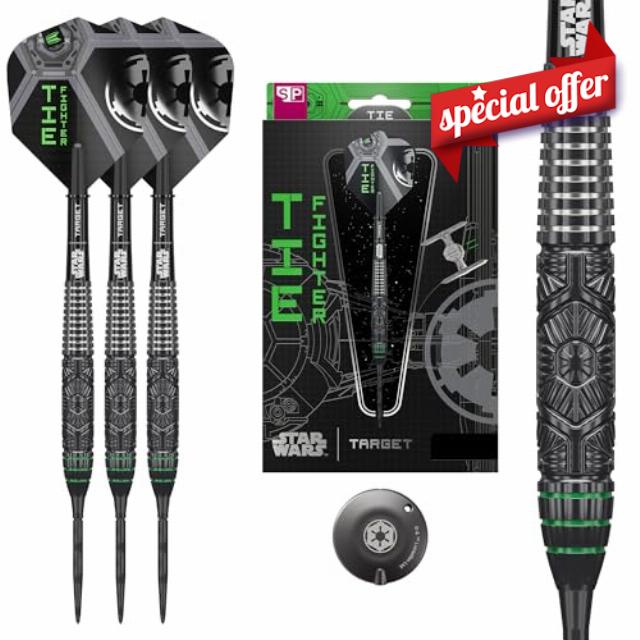 Target Darts Star Wars Tie Fighter 90% Tungsten Steel Tip Darts