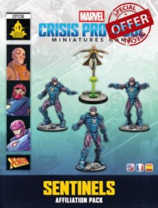 Asmodee | Marvel Crisis: Protocol X-Men Sentinels Affiliation Pack | Miniatures Game | Ages 14+ | 2 Players | 90 Minutes Playing Time