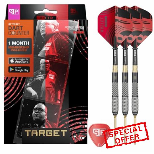 Target Darts Stephen Bunting G5 Void Steel Tip Swiss Point Darts