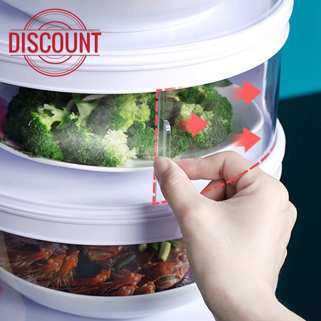 Multilayer Heat Preservation Insulated Food Cover Effective Isolation Dish Cover for Hiking