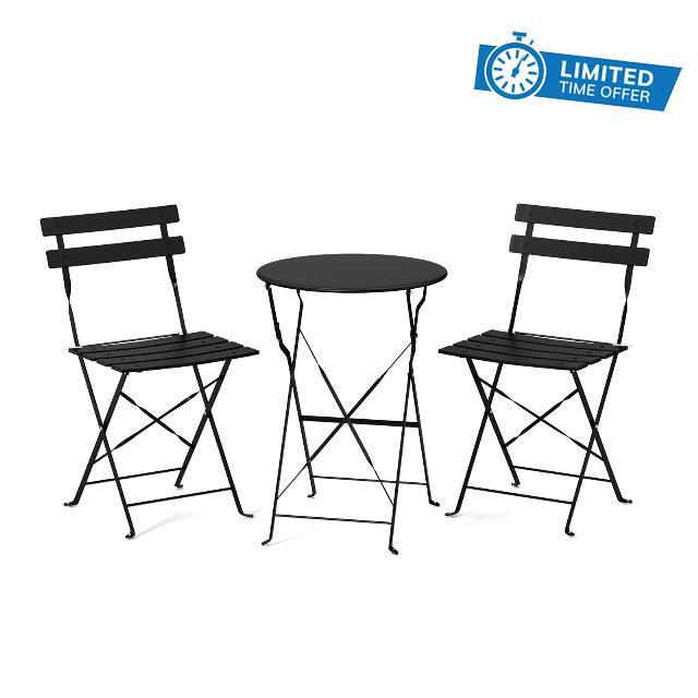 Bonnlo 3-Piece Folding Bistro Set