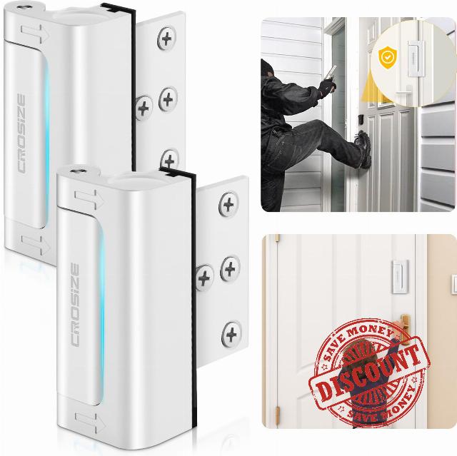 Crosize Home Security Door Locks 2 Pack