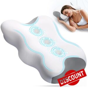 [Upgraded 3-Groove Design] Ergonomic Memory Foam Pillow - Neck & Shoulder Pain Relief