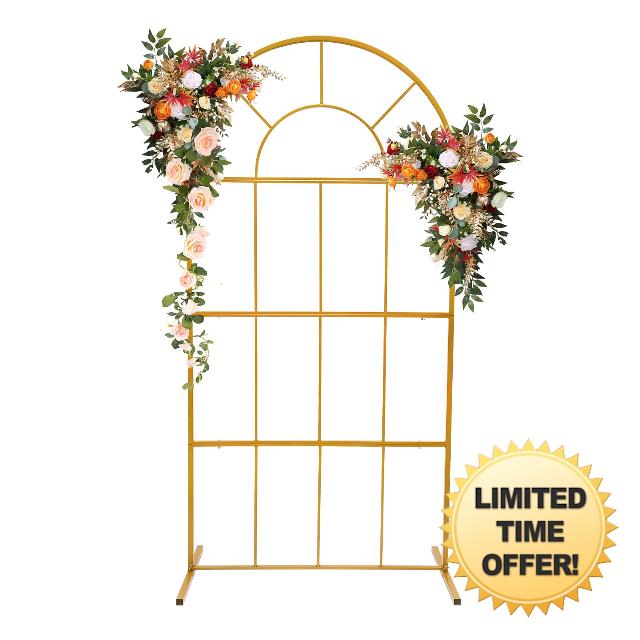 6.6x3.3FT Wedding Arch Backdrop Stand