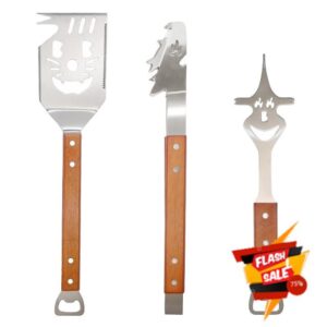 3 Pcs BBQ Tools Set with Grill Spatula