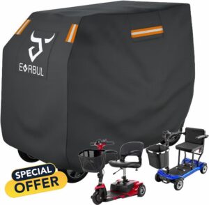 Mobility Scooter Cover Heavy Duty Waterproof 420D Outdoor Electric Scooter Cover Rain