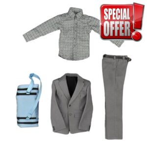 1/6 Scale Male Action Figures Suit Set Doll Clothes Creativity Compatible with Various Sizes Suitable for Dressing 1/6 Scale Action Figures. Figure Suit Costume is Creative Birthday Holiday