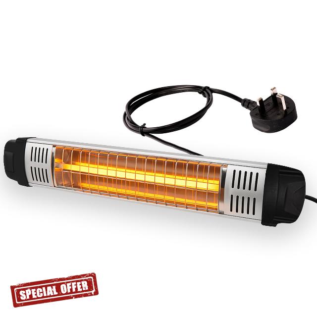 Wall-Mounted Electric Patio Heater 1800W