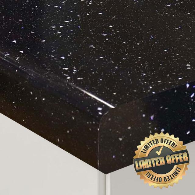 Black Sparkle Kitchen Worktop
