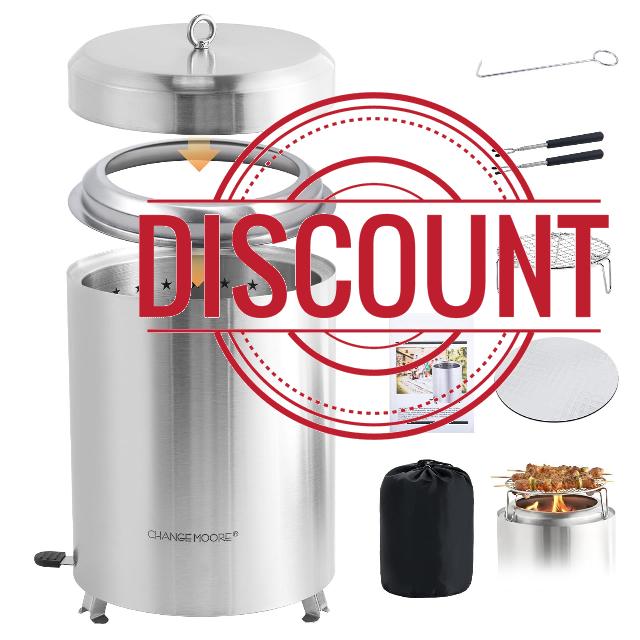 CHANGEMOORE Tabletop Fire Pit Set & Carry Bag