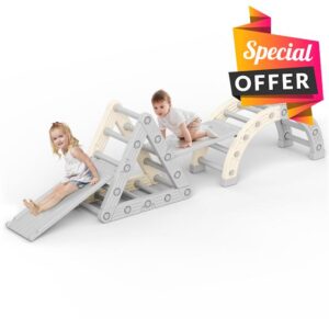 Toddlers Climbing Frame Set with Slide