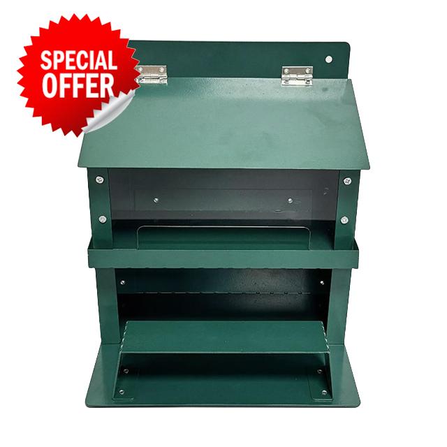 Metal Squirrel House Feeder – Heavy-Duty Weather-Resistant Feeding Box