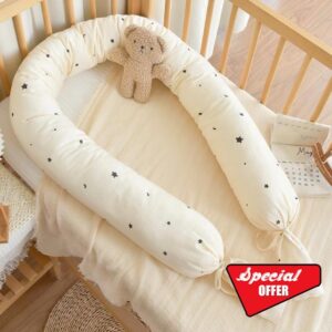 Baby Bed Guard Bed Side Rails for Children Cushion Side Protectors Cot Side Cushions Breathable Cot Liner Cot Liner Headboard Cushion Side Protectors Guard Safety Rail