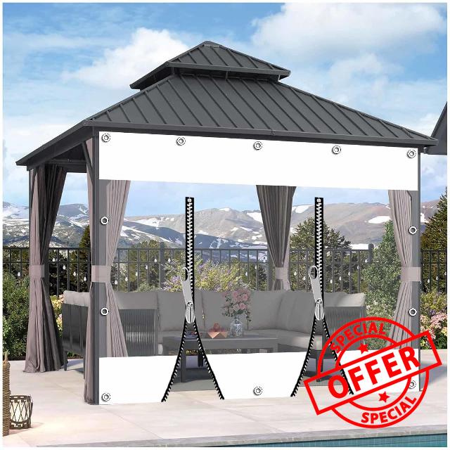 Transparent Tarpaulin Side Panels